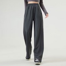 PEONIST 女款直筒運動寬褲