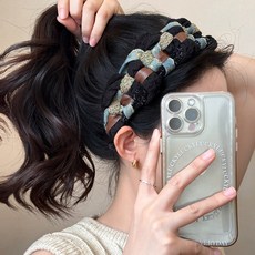 Dimaldi 寬邊扭結時尚髮帶