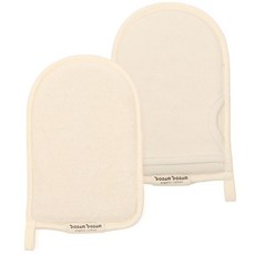 DODAM DODAM 有機嬰兒沐浴手套, 2入, 膚色