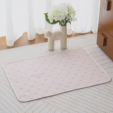 파스텔펫 반려동물 발자국 메쉬 쿨매트, 핑크, 1개