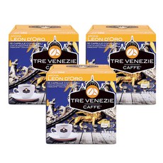 TRE VENEZIE Leon D'oro咖啡膠囊, 7g, 16顆, 3盒