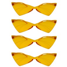 Party09 三角形眼鏡, 4個, 橘色