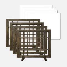 ALTTEURI 實木桌屏隔斷+防水紙套組4p, 核桃（隔板）