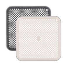 FLaiTO 矽膠排水孔蓋 2件組, 灰色+象牙白