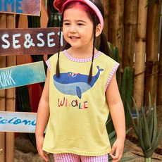 First Blue 兒童透氣眼鏡動物T恤