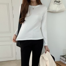 린다샵 여성용 주에닌 리얼 베이직 긴팔 티셔츠 cpt11599k31