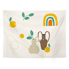 메이크미 가정용 일러스트 패브릭 포스터 일반 150g, A