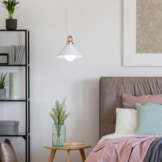 hit LIGHTING Tripp 1燈餐桌吊燈 D6690WH, 白色