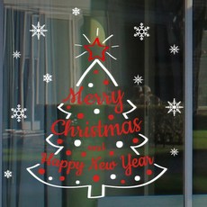 聖誕窗貼 C03 L號, 混色