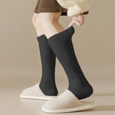 arua 아루아 여성용 니삭스 긴목 털빠짐없는 수면양말 2p