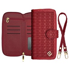 SMC Ellen 格紋拉鍊錢包日誌型手機殼