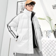 트랙 라인 오버핏 패딩 점퍼 ODS309