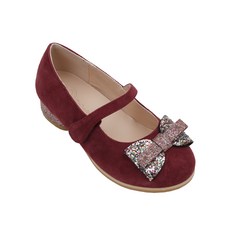 Baby's Breath 女童蝴蝶結麂皮娃娃鞋 BBKCA3TSDR12WIN