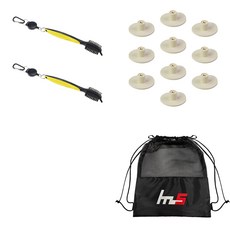 NAYASTYLE 高爾夫球桿頭清潔器 2入 + TPE 高爾夫超短球釘 10入 + 收納袋組合 GFYP-10-1+168-1PU, 混合顏色