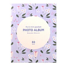 투영디자인 80포켓 포토앨범, 패턴플라워, 40매
