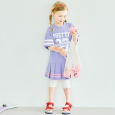 andiapple 女童透氣NEW Pretty網球風連身裙