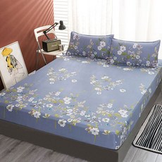 春日愛 自然花卉防滑床墊套