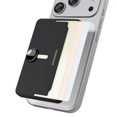 Essencewear Easy Slide 3卡收納 MagSafe 卡夾, 霧面黑, 1個