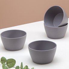 아띠홈 올더 플레이트 밥공기, 그레이, 4개