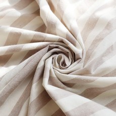 Cheonpam 30支 Dunt 米色條紋布料, 米色 1349