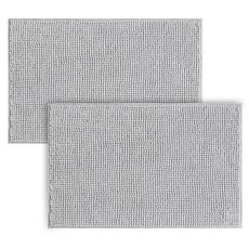 Nature Living Modern Day蓬鬆浴室腳踏墊, 淺灰