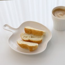 Bloom at home 純淨蘋果把手盤, 白色, 1個