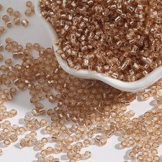 Allode 透明簡約多色DIY串珠 2mm 1000顆, 18 香檳色, 2個