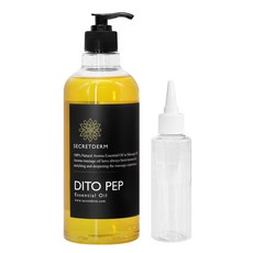 SECRETDERM 臉部身體 Ditopep 精油 萊姆尤加利香 + 壓頭隨機出貨組合, 500ml, 1個