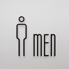 쏙쏙채움 아크릴 화장실 안내표시 남자