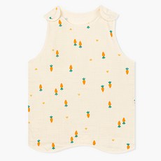 Uni FRIend 童款心形胡蘿蔔雙層棉質睡眠背心