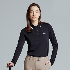 DKNYGOLF 女款翻領長袖T恤