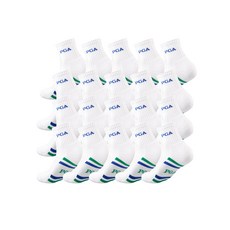 PGA 高爾夫氣墊中筒襪 20雙組 PGA-16, 白色
