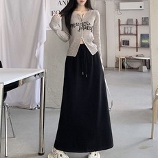 I'M MONG 女款 Seaz 鬆緊帶運動長裙