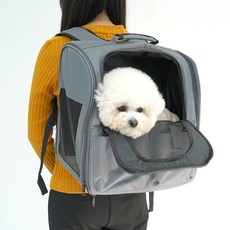 Redpuppy 寵物外出背包, 灰色的