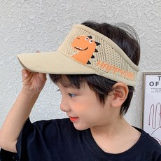 Woojooi 孩童恐龍圖案網眼透氣遮陽帽
