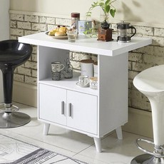 Unique Furniture 800 迷你單人吧檯, 白色