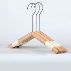 Senseita兒童實木衣架褲架17繩掛衣架圓形掛鉤15cm Y88, 5個, 啞光的