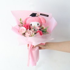 MORIANN 三麗鷗學士帽吊飾娃娃花束, 美樂蒂, 1把