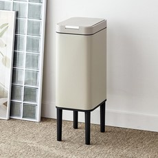 모던하우스 원터치 높아서 더 편한 사각 휴지통 20L, 그레이