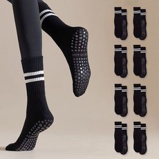 JOYMULTI MK 女用線條防滑皮拉提斯瑜珈襪 8雙組