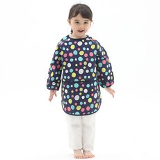 plie 兒童長袖防水圍裙罩衫