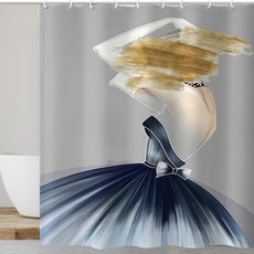 카리스 리멤버 분위기 샤워 욕실 커튼 A02 150 x 180 cm, 1개