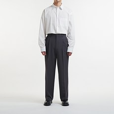 맨투고 남성용 세미와이드 투턱 슬랙스