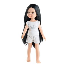 Paola Reina 睡衣上衣和下衣+Karina 娃娃 13222 套組, 混色