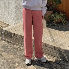 단하루 여성용 호에르 컬러 코튼 일자 팬츠 cppt10836k29