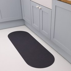 POGnAn 第4代可水洗珪藻土廚房地墊, 炭灰色