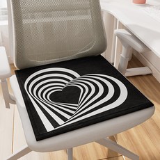 청람 蜂巢凝膠坐墊, 黑色愛心