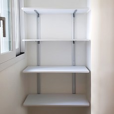 하드웰 시스템 선반, 화이트, 4단