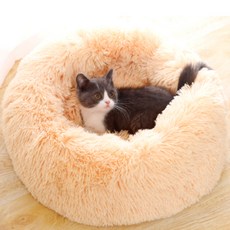 반려동물 퍼플펫 방석, 크림오렌지, 1개