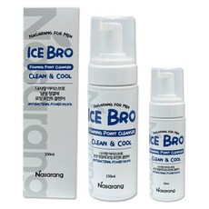 Nasarang 涼爽男士私密清潔泡泡 150ml+攜帶式 50ml, 1套